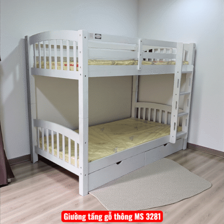 Giường 2 tầng gỗ MS 2777