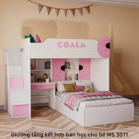 Giường tầng cầu trượt MS 3217