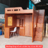 Giường Tầng Gỗ kết hợp bàn học và tủ quần áo MS 3427