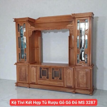Trường kỷ gỗ gõ đỏ MS 2776
