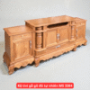 Kệ tivi gỗ gõ đỏ tự nhiên MS 3384
