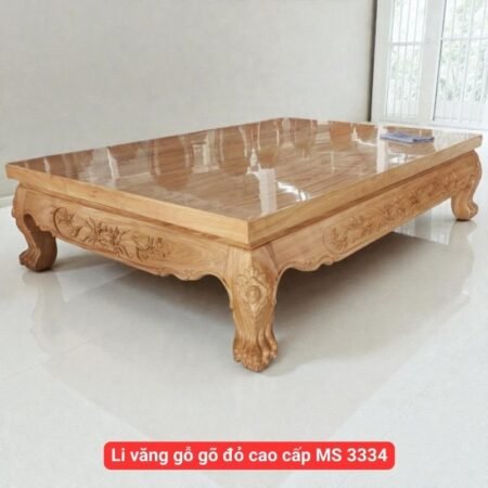 Đi văng gỗ gõ đỏ tự nhiên MS 3286