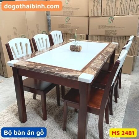 Bộ bàn ăn gỗ MS 2480