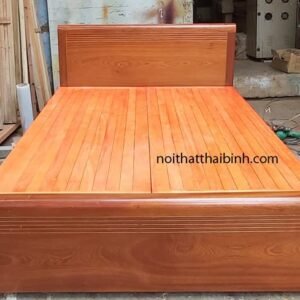 Giường gỗ tự nhiên cao cấp MS 9874 10 Giường gỗ tự nhiên cao cấp MS 9874