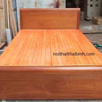 Giường gỗ tự nhiên cao cấp MS 9874 10 Giường gỗ tự nhiên cao cấp MS 9874