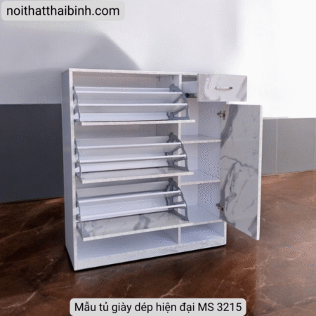 Mẫu tủ giày dép hiện đại MS 3215
