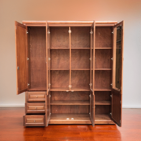 Tủ tài liệu gỗ xoan đào tự nhiên MS 3192