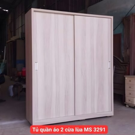 Tủ áo 2 tầng gỗ sồi tự nhiên MS 2851