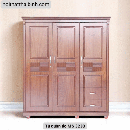 Tủ Quần Áo 3 Cánh Gỗ Công Nghiệp MS 3230