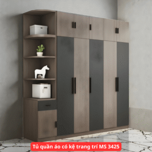 Tủ quần áo có kệ trang trí MS 3425