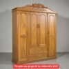 Tủ quần áo gỗ gõ đỏ tự nhiên MS 3307