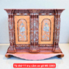 Mẫu tủ thờ 11 trụ căm xe gõ MS 3383