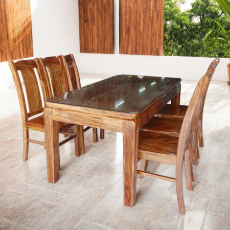 Bàn ăn 6 ghế gỗ hương xám MS 2952