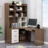 Bàn làm việc chữ L có kệ sách MS 3026
