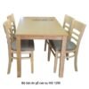 Bộ bàn ăn gỗ cao su MS 1296 Giá bán = 5.500.000đ giảm còn = 4.500.000đ