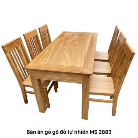 Bộ bàn ăn gỗ MS 2480