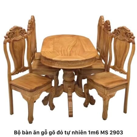 Bộ bàn ăn gỗ MS 2480