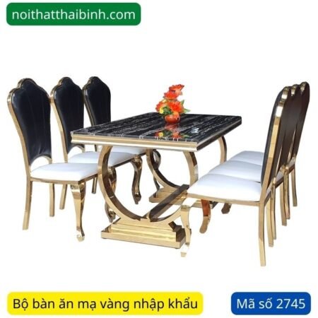 Bộ bàn ăn gỗ MS 2480