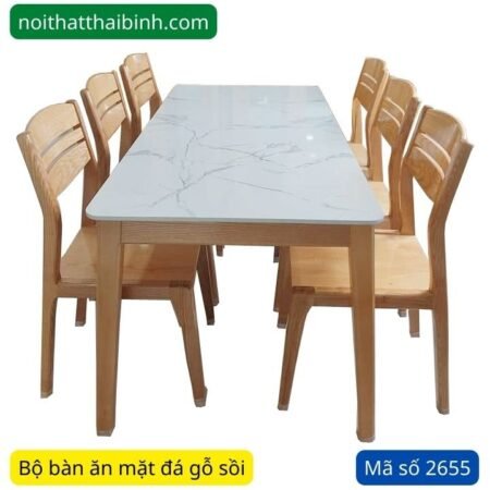 Bộ bàn ăn gỗ MS 2480