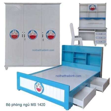 Bộ phòng ngủ hình Doremon MS 1420 Giá bán= 19.200.000đ giảm còn= 16.200.000đ