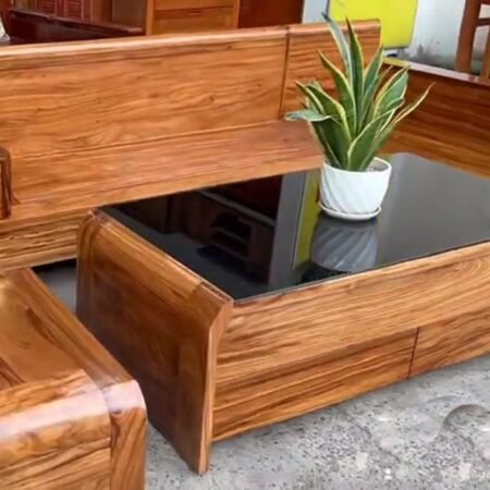 Bộ sofa gỗ hương xám MS 2368