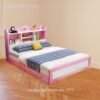 Giường ngủ có kệ màu hồng MS 1971