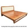 Giường Nhật chân quỳ gỗ tự nhiên vân cẩm MS 2915