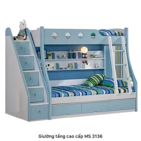 Giường 2 tầng gỗ MS 2777