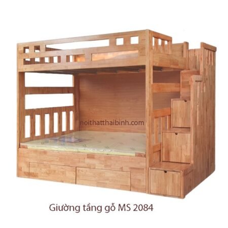 Giường tầng gỗ đẹp MS 2084