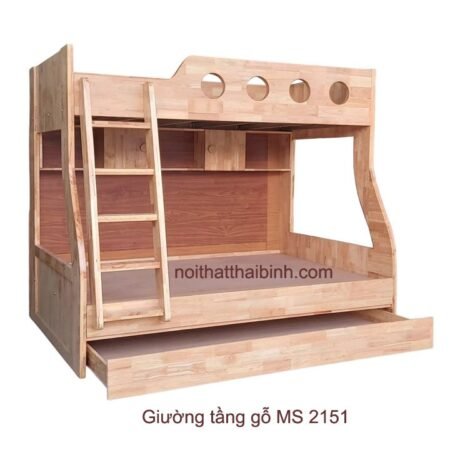 Giường ngủ hình xe ô tô 2 tầng MS 2825