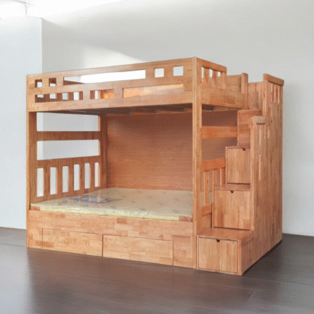 Giường tầng gỗ đẹp MS 2084