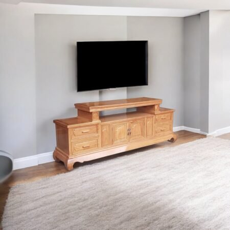 Kệ tivi gỗ gõ đỏ MS 3059