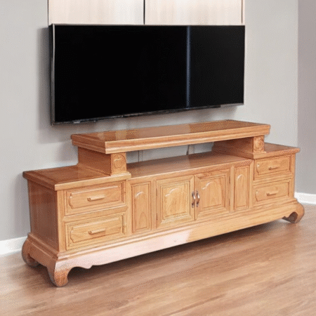 Kệ tivi gỗ gõ đỏ MS 3059