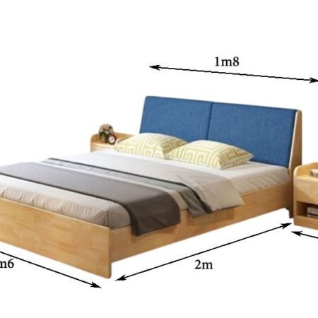 Giường ngủ gỗ tự nhiên hiện đại MS 2796