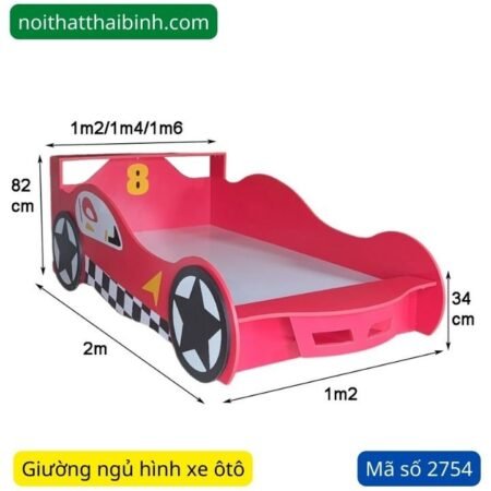 Giường ngủ hình ôtô đẹp MS 2754