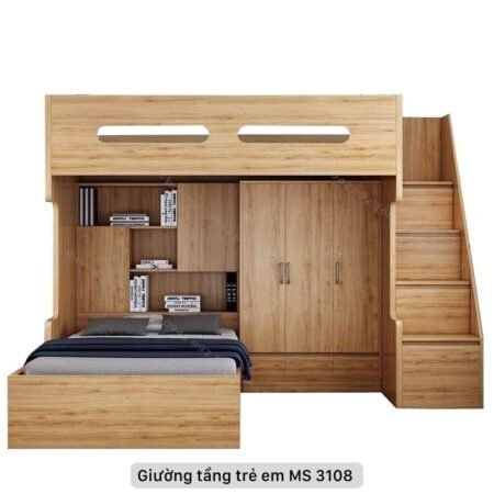 Giường tầng cầu trượt MS 3217
