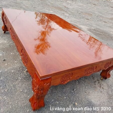 Đi văng gỗ gõ đỏ tự nhiên MS 3286