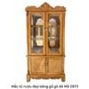 Mẫu tủ rượu đẹp bằng gỗ MS 2972