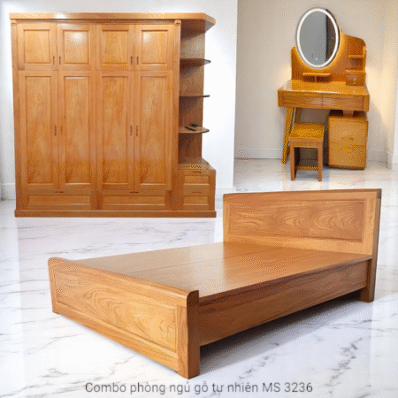 Combo giường tủ bàn trang điểm MS 3236