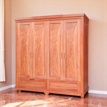 Combo giường tủ bàn trang điểm gỗ tự nhiên MS 3237