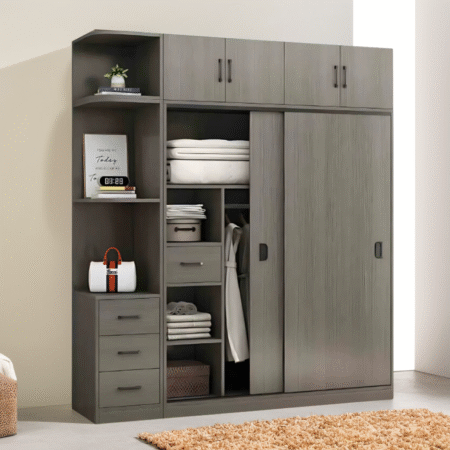 Tủ áo 2 tầng gỗ sồi tự nhiên MS 2851