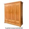Tủ gỗ tự nhiên vân đinh hương 4 cánh MS 2991