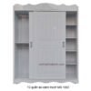 Tủ quần áo cánh trượt màu trắng MS 1562 Giá bán= 9,000,000đ giảm còn= 7,000,000đ