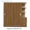 Tủ quần áo 2 cánh trượt MS 2012