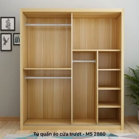 Tủ quần áo cửa trượt 1m8 MS 2860