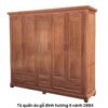 Tủ quần áo gỗ đinh hương 5 cánh MS 2904
