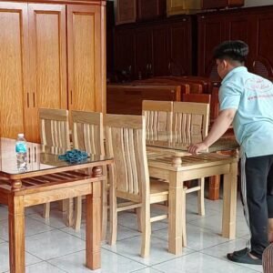 Bộ bàn ăn gỗ sồi 6 ghế MS 3098