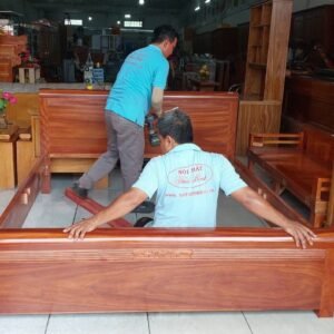Giường gỗ kiểu dạt phản MS 3456