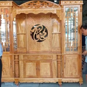Tủ kệ tivi phòng khách gỗ gõ đỏ MS 3375