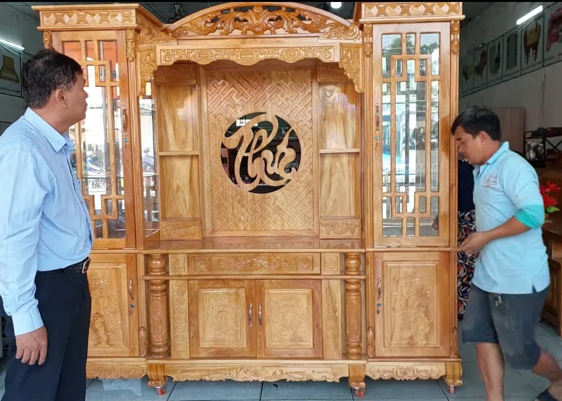 Tủ kệ tivi phòng khách gỗ gõ đỏ MS 3375 1 Tủ kệ tivi phòng khách gỗ gõ đỏ MS 3375